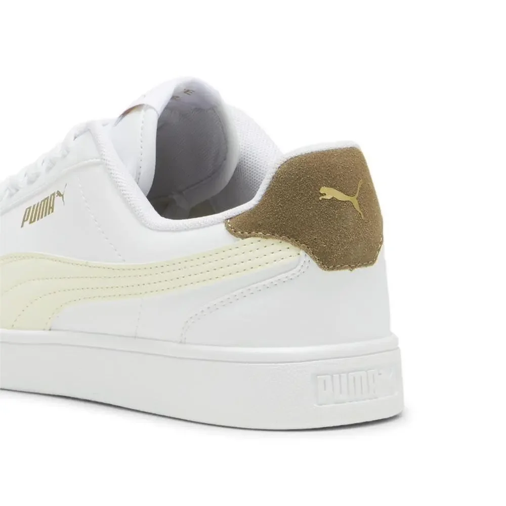 PUMA MEN'S SHUFFLE SNEAKER WHITE-FROSTED IVORY GOLD, 7.5